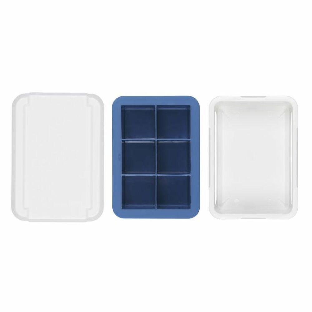 Covered Silicone Ice Cube Tray-Large Cube