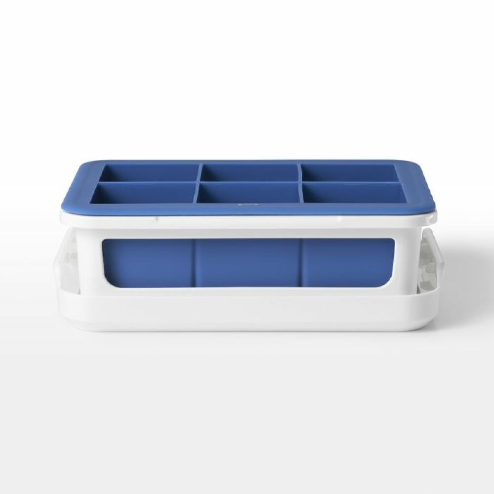Covered Silicone Ice Cube Tray-Large Cube