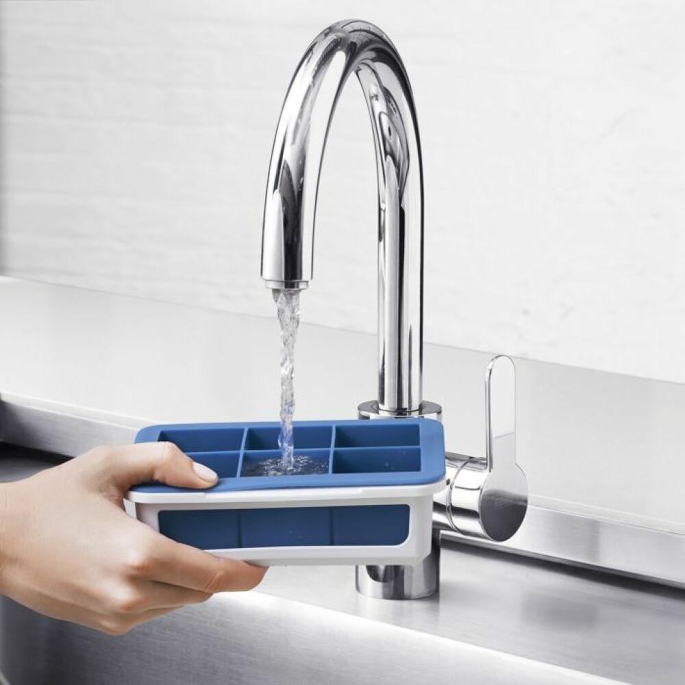 Covered Silicone Ice Cube Tray-Large Cube