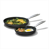 Enhanced Non-Stick 2-Piece Frypan Set — Black R0