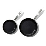 Enhanced Non-Stick 2-Piece Frypan Set — Black R0
