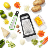 Etched Box Grater With Removable Zester J0