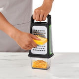 Etched Box Grater With Removable Zester J0