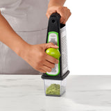 Etched Box Grater With Removable Zester J0