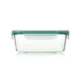 Smart Seal 8 Cup Glass Rectangle Container - Teal A6