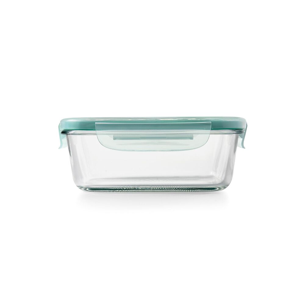 Smart Seal 3.5 Cup Glass Rectangle Container - Teal