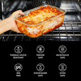 16 Piece Glass Smart Seal Everyday Container Set T9