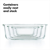 16 Piece Glass Smart Seal Everyday Container Set T9