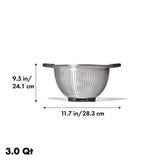 Stainless Steel 3 qt./ 2.8L Colander V2