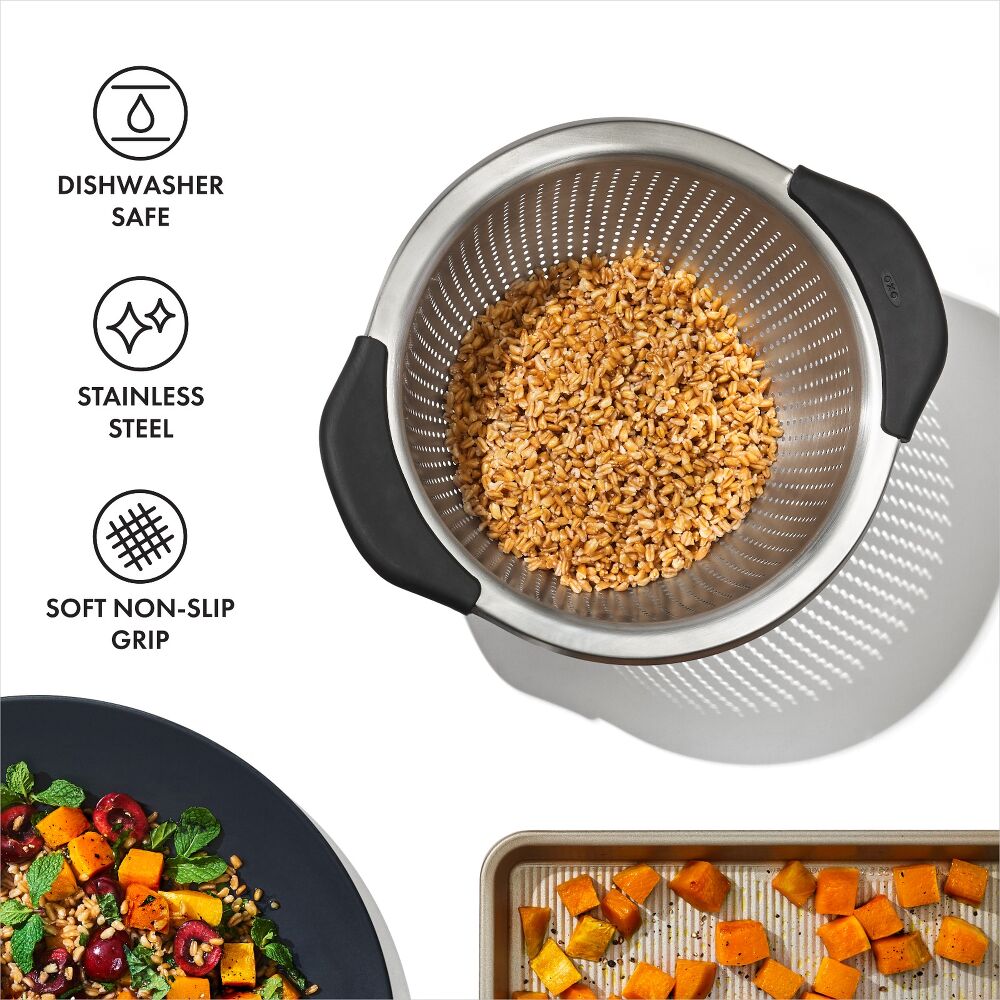 Stainless Steel 3 qt./ 2.8L Colander V2