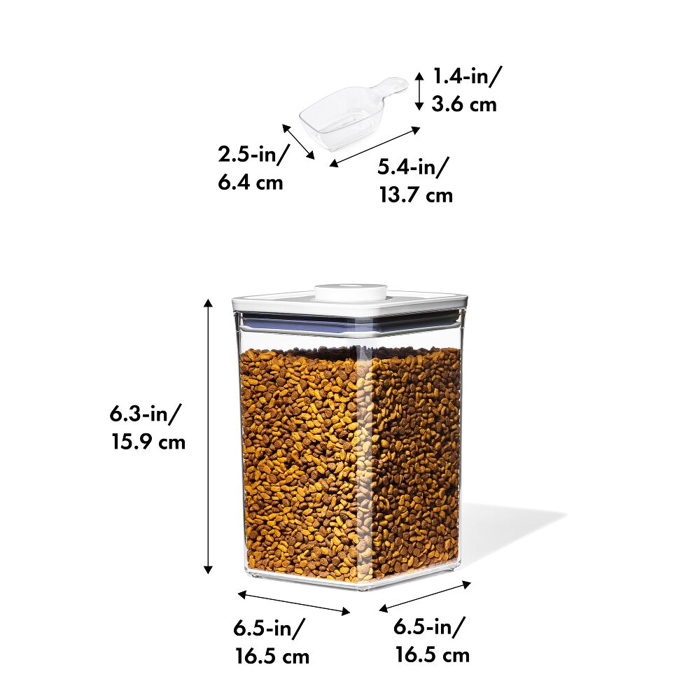 OXO Good Grips Pet POP Container – 4.4 Qt/4.2 L with Scoop M6