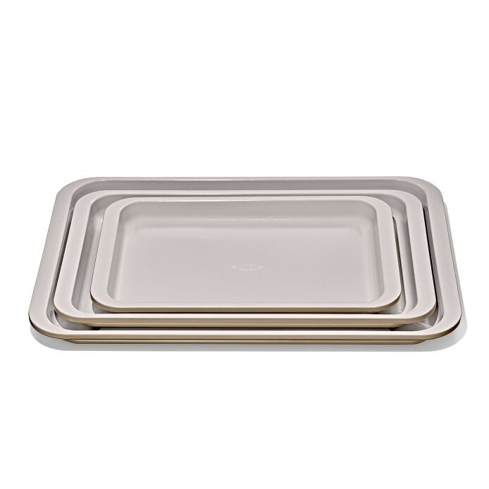 Non-Stick Pro Ceramic Coated Metal Bakeware 3 Pc Set
