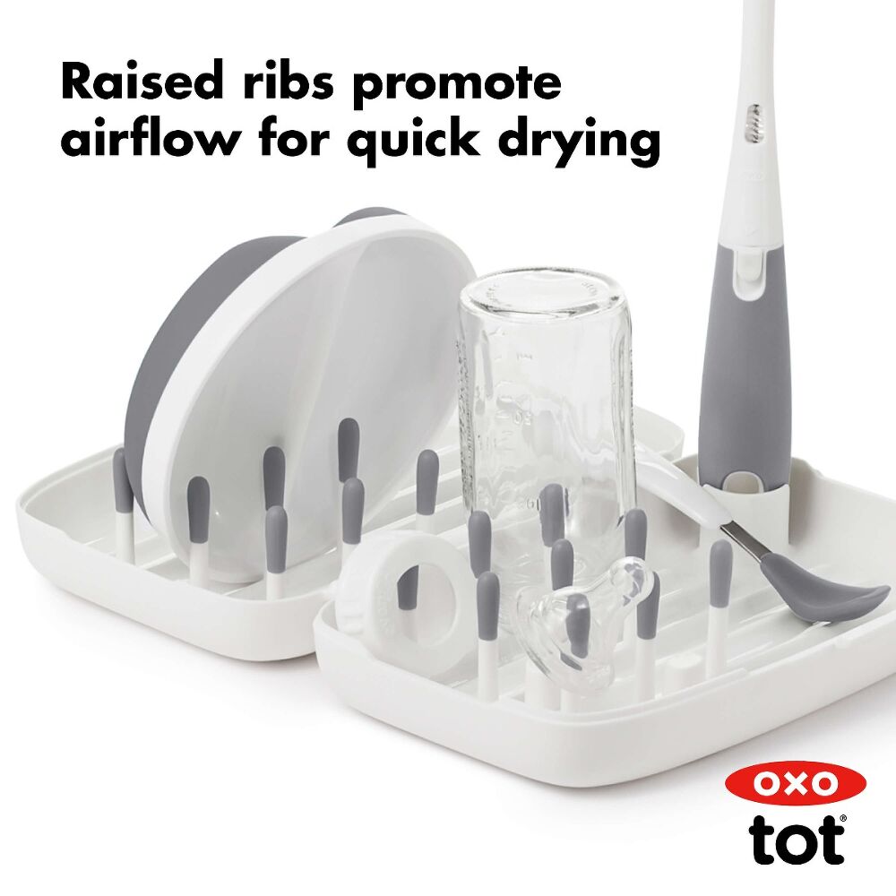 On-the-Go Drying Rack with Bottle Brush