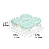 Glass Baby Blocks Food Storage Containers (4 oz) - Opal B0