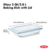 Glass Baking Dish with Lid (3.0 Qt) O1