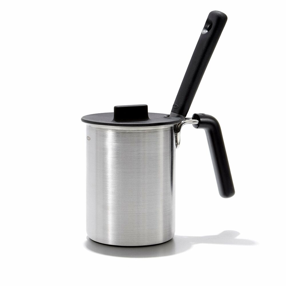 Grilling Basting Pot and Brush Set X0