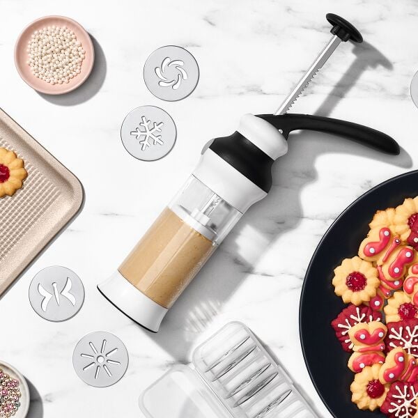 Holiday Cookie Press and Disk Set Bundle X9