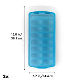 No-Spill Ice Cube Tray - 2 Pack D7