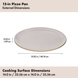 Non-Stick Pro Ceramic Coated Metal Bakeware 15” Pizza Pan V8