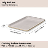 Non-Stick Pro Ceramic Coated Metal Bakeware Jelly Roll Pan Z0