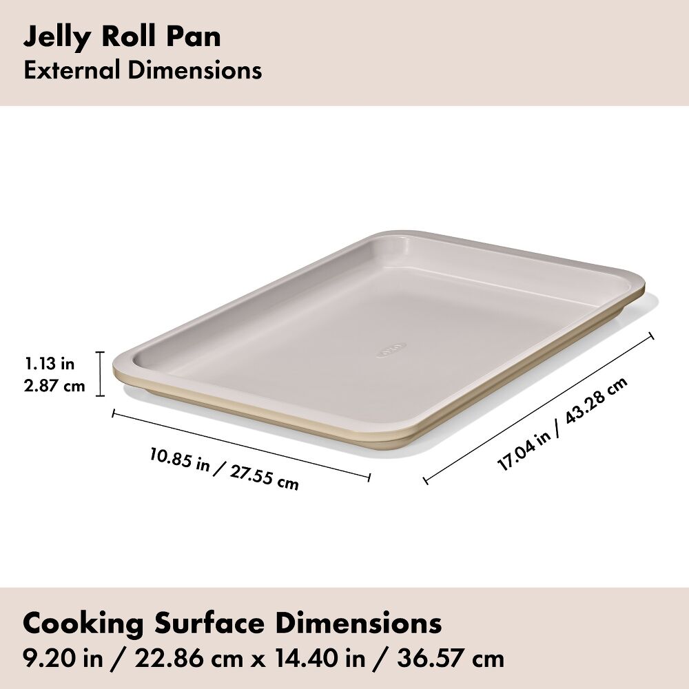 Non-Stick Pro Ceramic Coated Metal Bakeware Jelly Roll Pan Z0