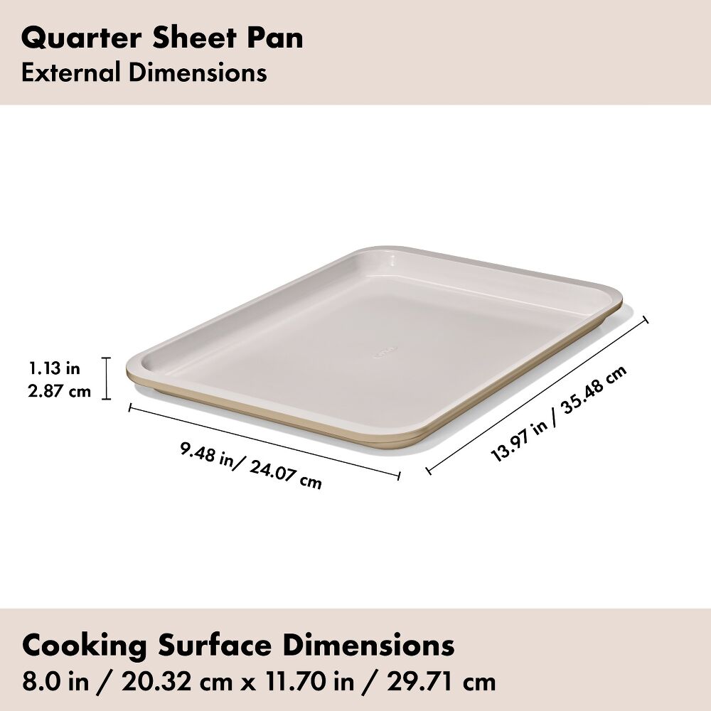 Non-Stick Pro Ceramic Coated Metal Bakeware Quarter Sheet Pan M6