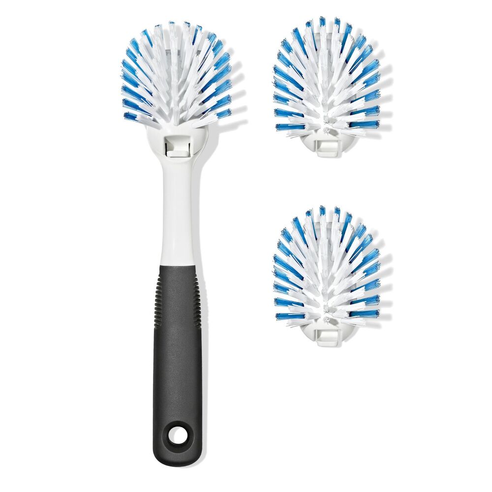 Nylon Bristle Dish Brush with Refills K7