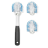 Nylon Bristle Dish Brush with Refills K7