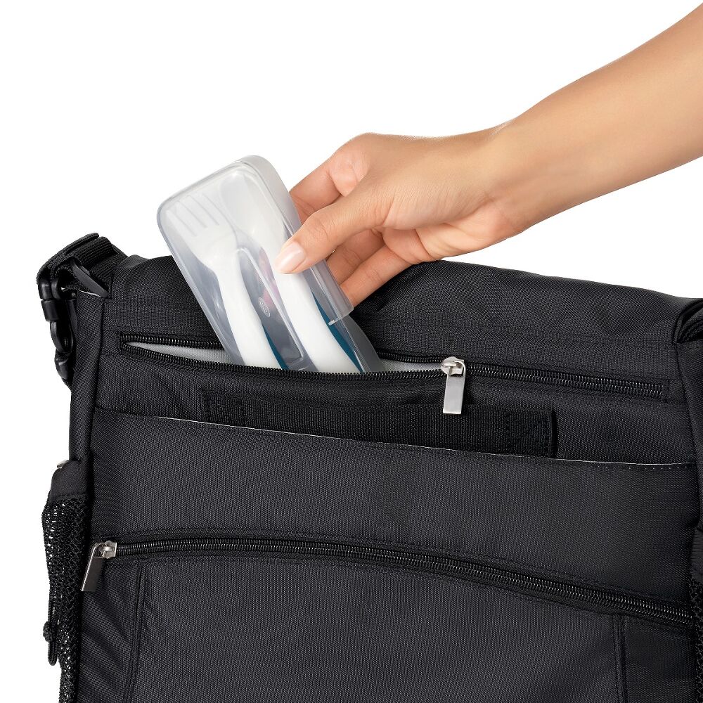 On-the-Go Plastic Fork and Spoon Set with Travel Case U3