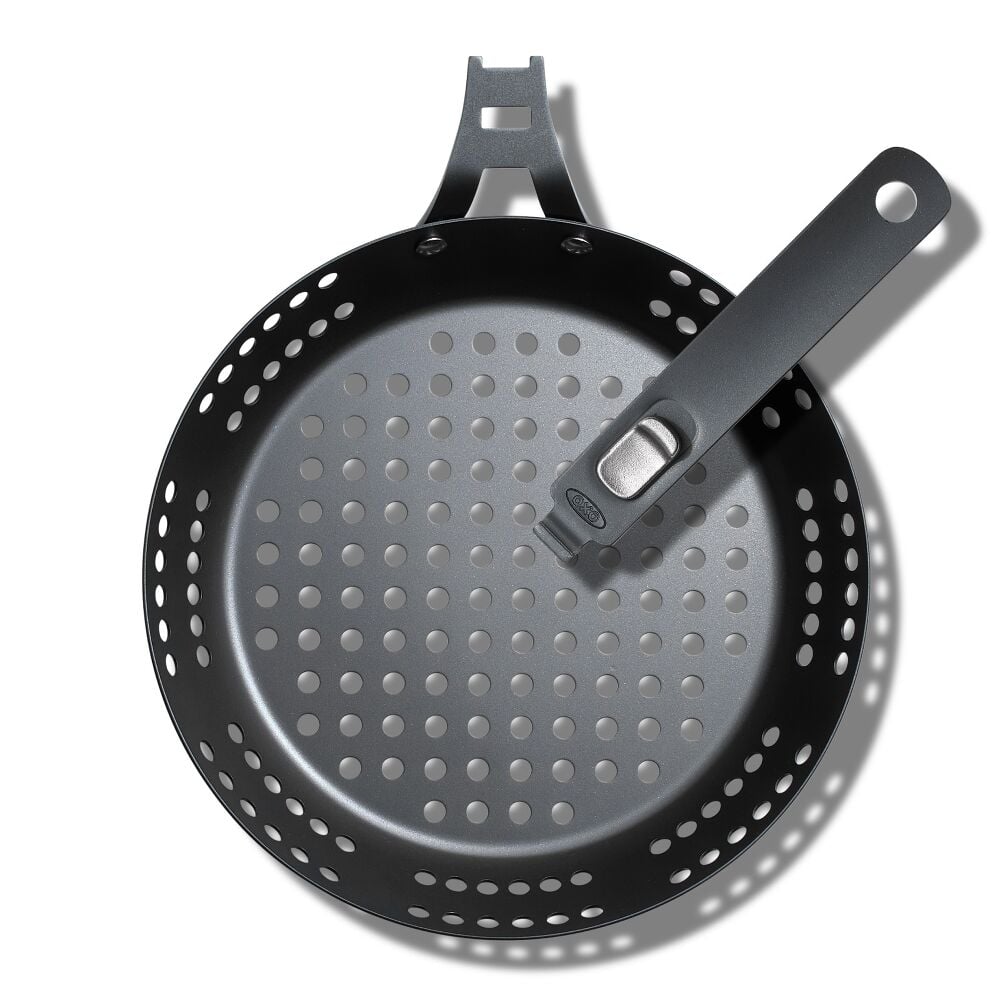 Outdoor 10" Perforated Carbon Steel Pan J7