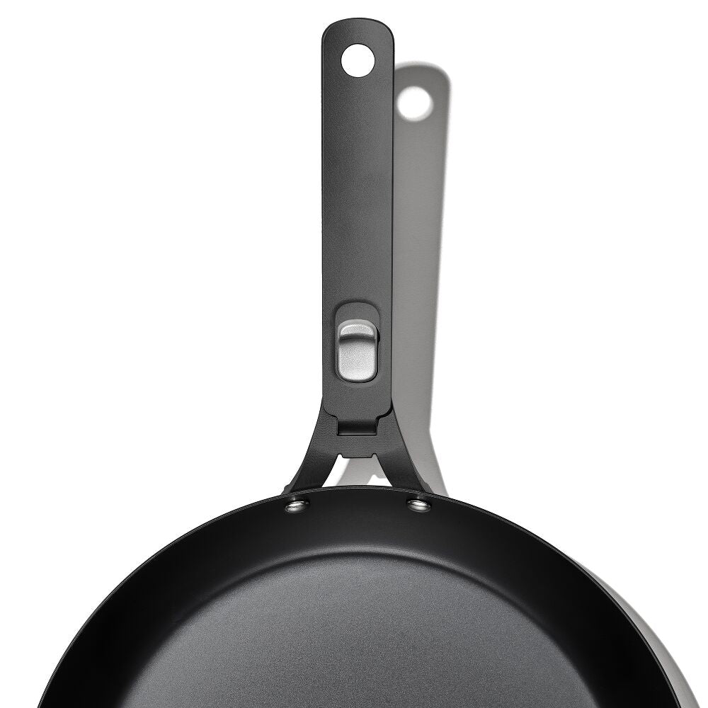 Outdoor 12-inch Carbon Steel Pan with Removable Handle E7