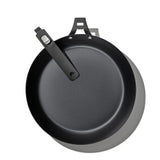 Outdoor 12-inch Carbon Steel Pan with Removable Handle L5