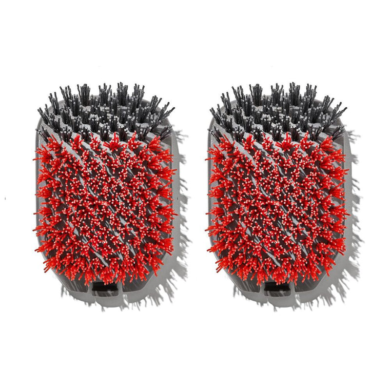 Outdoor Nylon Grill Brush Set of 2 Replacement Heads U0