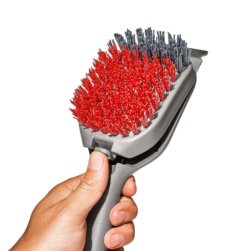 Outdoor Nylon Grill Brush Set of 2 Replacement Heads U0