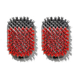 Outdoor Nylon Grill Brush Set of 2 Replacement Heads U0