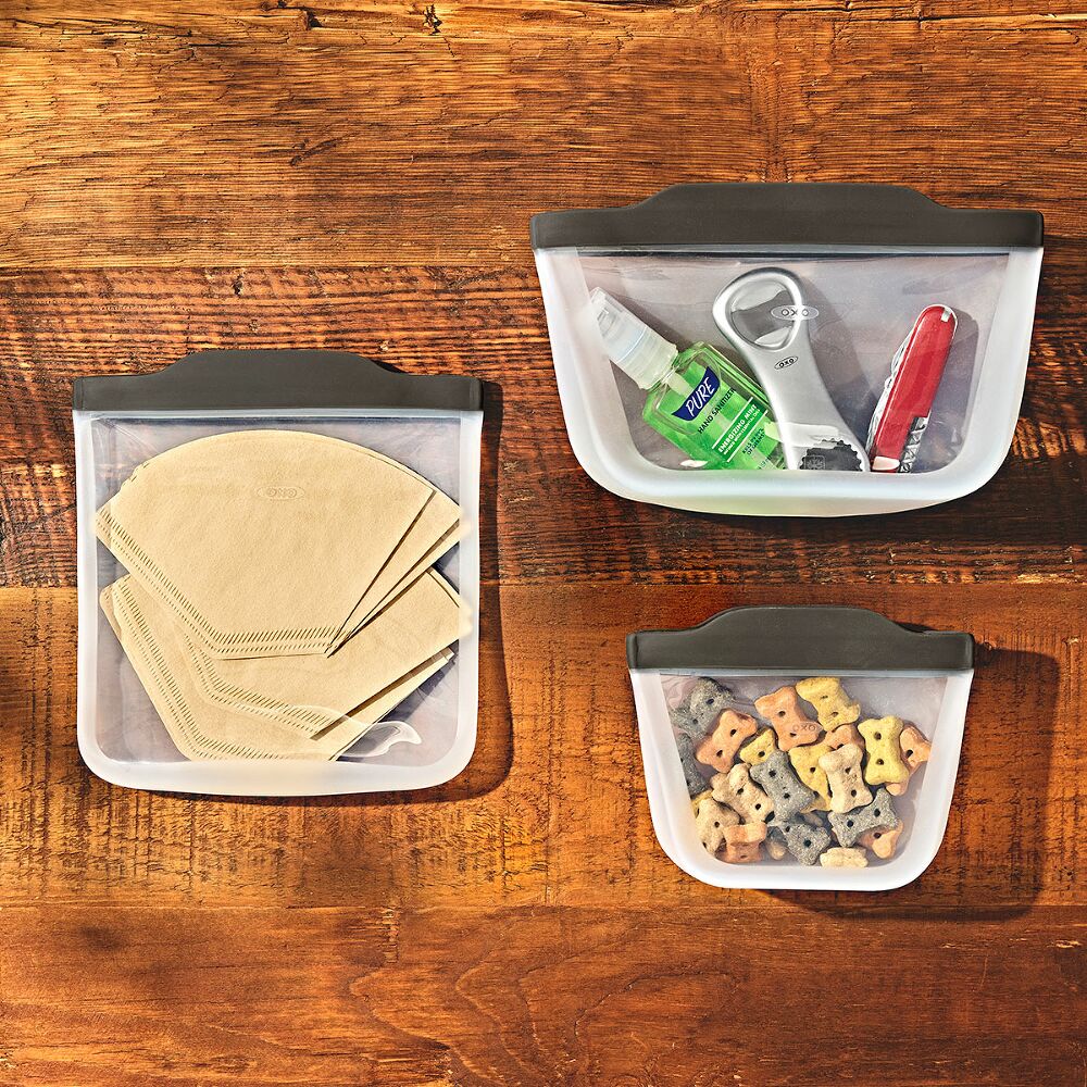 Outdoor Silicone Reusable Stand Up Bag Quart (32 oz) A9