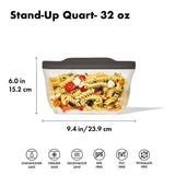 Outdoor Silicone Reusable Stand Up Bag Quart (32 oz) A9