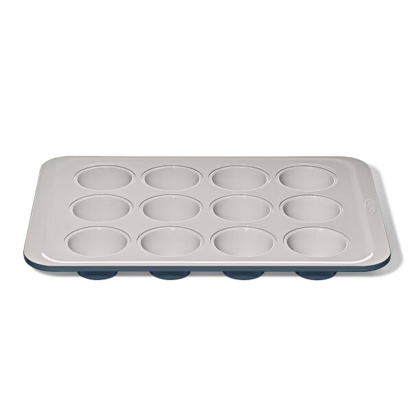Non-Stick Pro Ceramic Coated Metal Bakeware 12 Cup Muffin Pan Q6