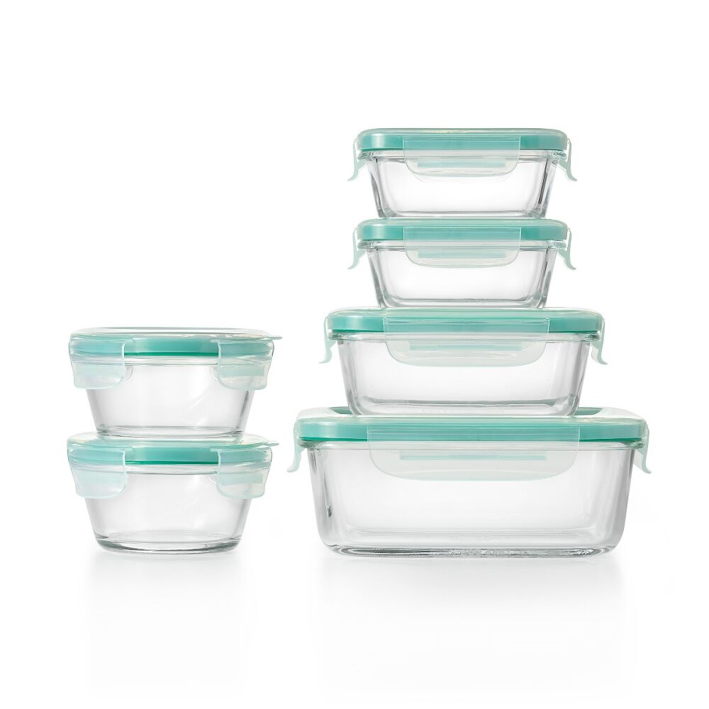 OXO Good Grips 12 Piece Smart Seal Glass Container Set A0