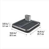 OXO Good Grips Aluminum Fold Flat Dish Rack E4