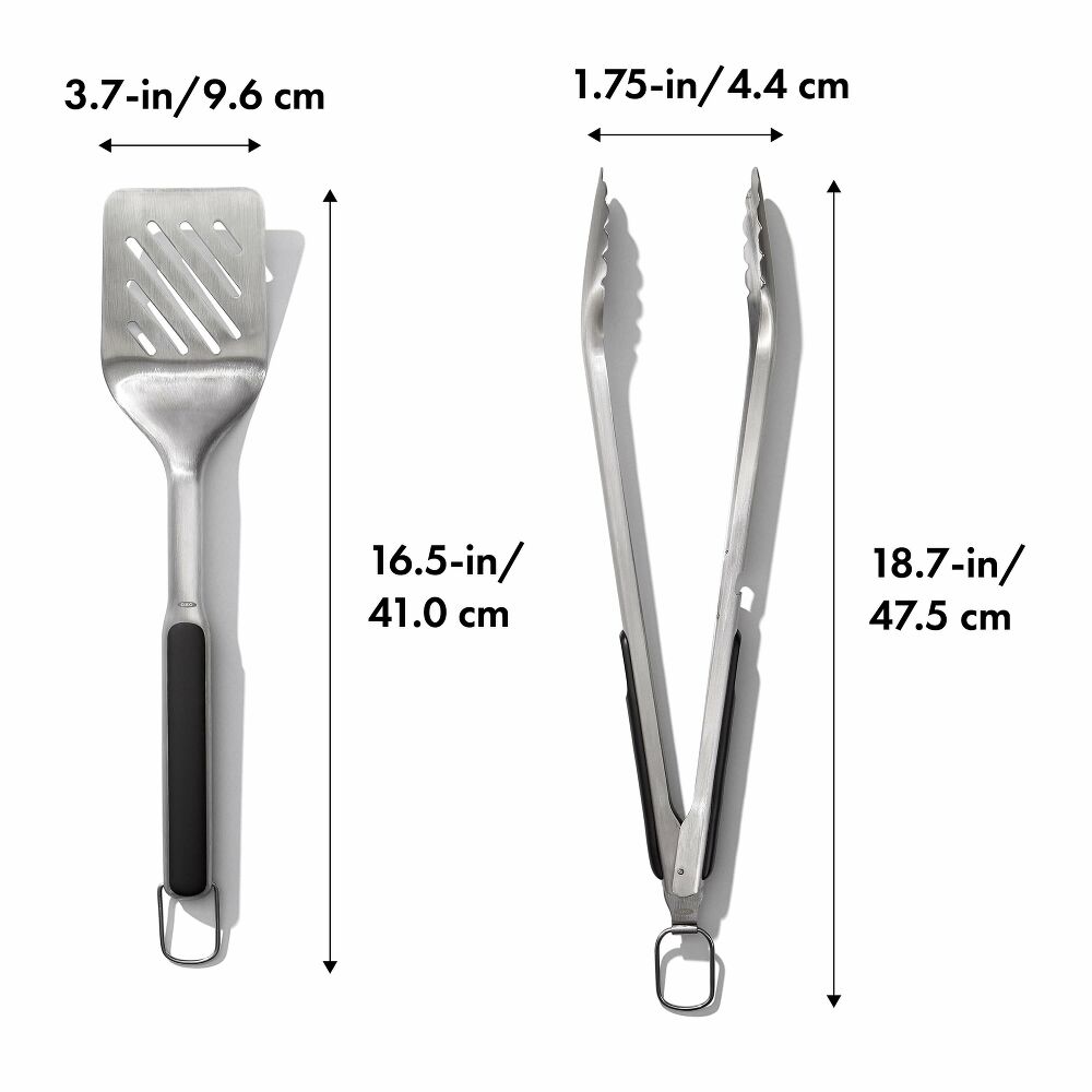 OXO Good Grips Grilling Turner and Tongs Set I8