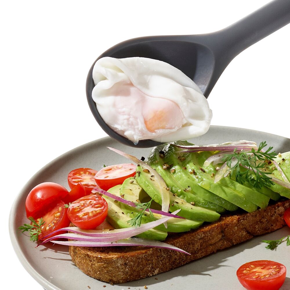 OXO Good Grips Silicone Slotted Spoon - Peppercorn K5