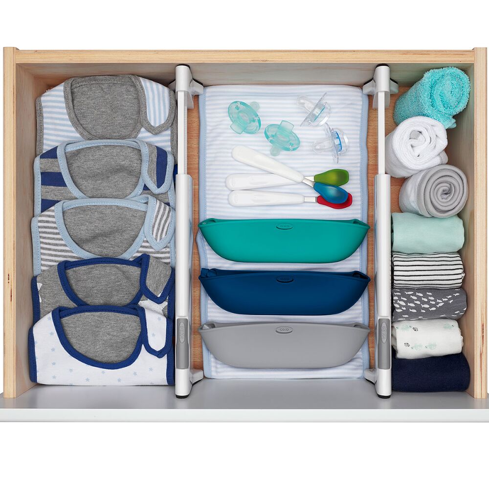 OXO TOT Expandable Dresser Drawer Divider - 4 Pack T9