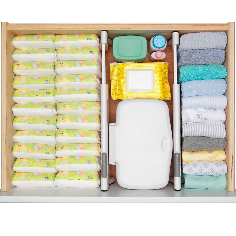 OXO TOT Expandable Dresser Drawer Divider - 4 Pack T9
