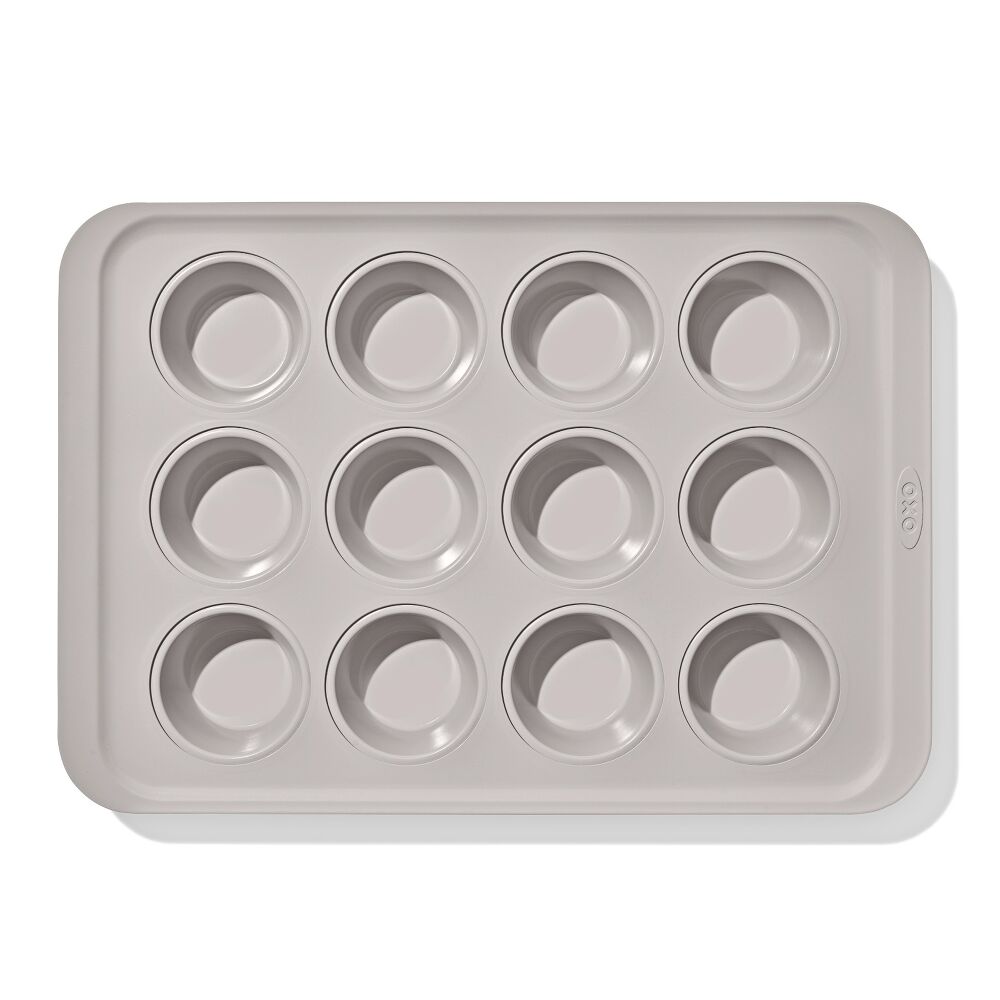 Non-Stick Pro Ceramic Coated Metal Bakeware 12 Cup Muffin Pan