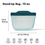 Silicone Reusable Bag - Stand-Up Snack (12 oz) – Lagoon B7