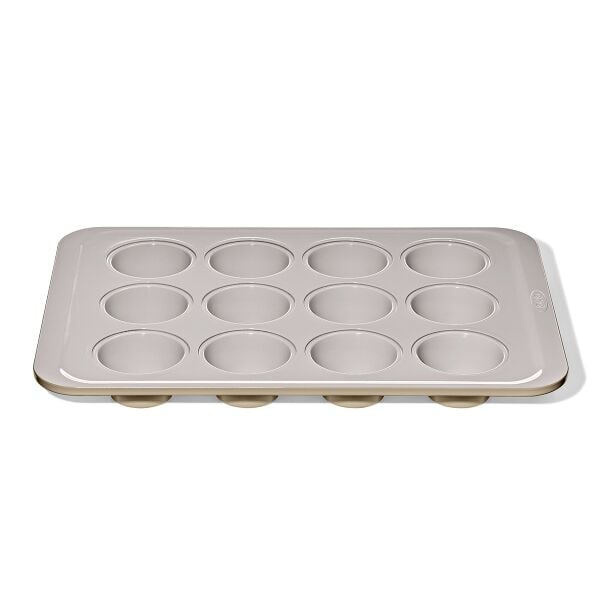 Non-Stick Pro Ceramic Coated Metal Bakeware 12 Cup Muffin Pan