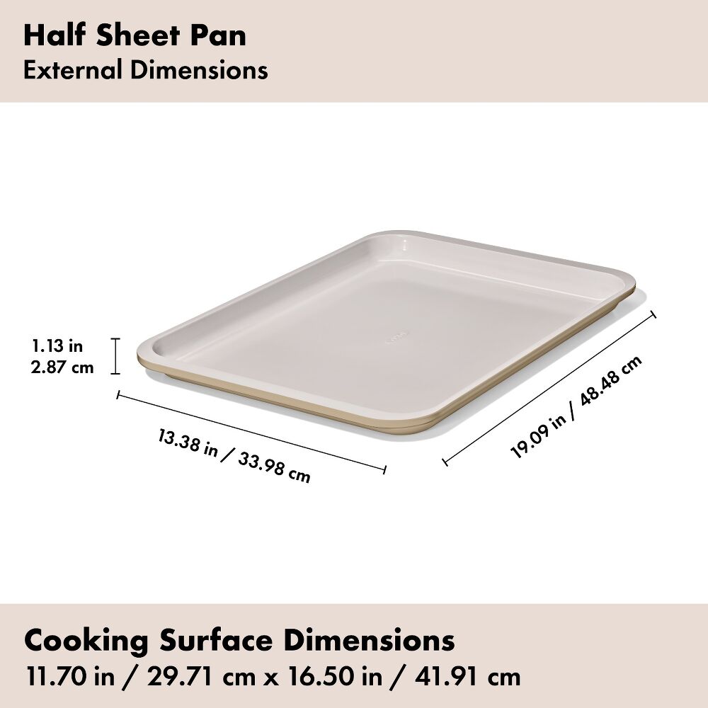 Non-Stick Pro Ceramic Coated Metal Bakeware Half Sheet Pan L4