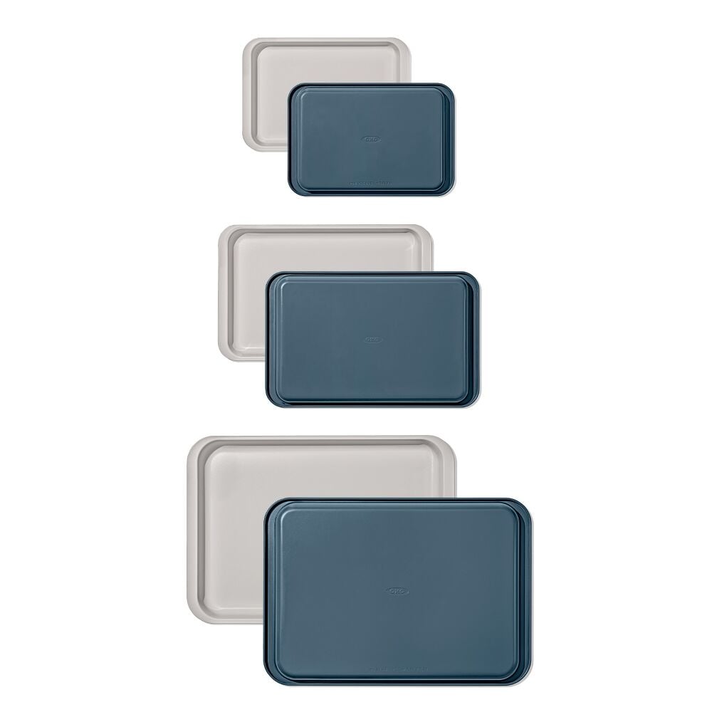 Non-Stick Pro Ceramic Coated Metal Bakeware 3 Pc Set