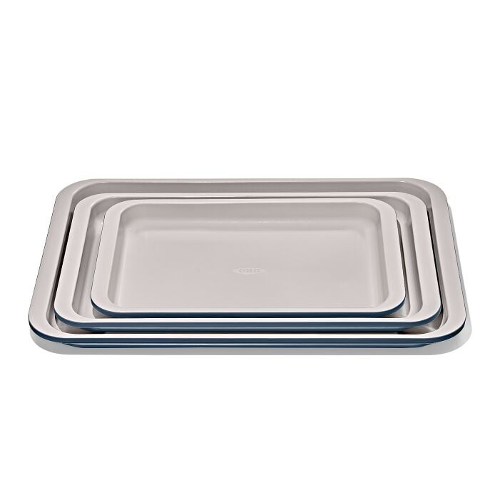Non-Stick Pro Ceramic Coated Metal Bakeware 3 Pc Set